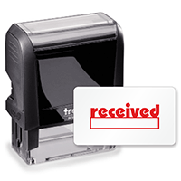 Self-Inking Stamp - Received (Initial Box) Stamp