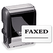Self-Inking Stamp - Faxed (Black) Stamp