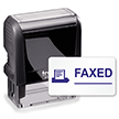 Self-Inking Stamp - Faxed (Blue) Stamp