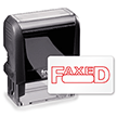 Self-Inking Stamp - Faxed (Red) Stamp