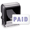Self-Inking Stamp - Paid (Blue, Outline) Stamp