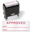 Approved Date Self Inking Inspection Stamp