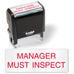 Manager must Inspect Self Inking Inspection Stamp