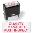 Quality Manager Must Inspect Self Inking Stamp